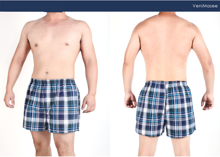 Calças de algodão puro A Luo tecido tecido grande calças de praia roupa interior masculina calças grandes soltas fonte de primeira mão atacado_voghion.com