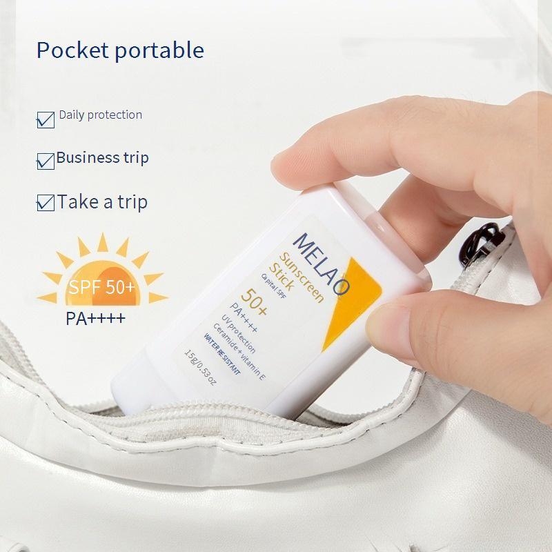 Solcreme Stick SPF50+ Forfriskende og ikke-hvid til at modstå UV-stråler Solid solcremepasta Spot_voghion.com