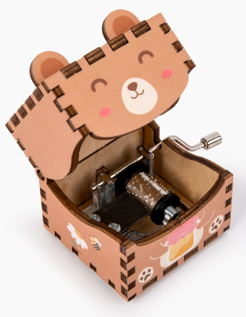 El Kranklı Kendin Yap Ahşap Müzik Kutusu Ahşap Müzik Kutusu Retro Sevimli Karikatür Erkek Ve Kız Oyuncak Süsleri_voghion.com