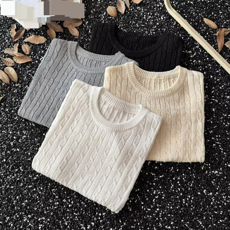 Men's Sweaters New Men's Casual Solid Color Short Sleeved Knitted Tops Repair Cross Border_voghion.com
