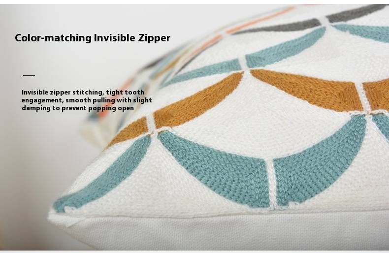 Minimalistischer quadratischer Kissenbezug mit Einsatz – Atmungsaktives Kissen aus Baumwoll-Leinen-Mischgewebe für Sofa/Bett, 45 x 45 cm (mehrere Farben erhältlich)_voghion.com