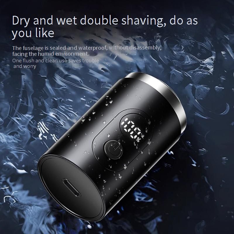 Compact & Powerful Electric Shaver For Men - Mini Travel-Friendly Design, 6-Blade & Floating Head Options, Waterproof & Rechargeable_voghion.com