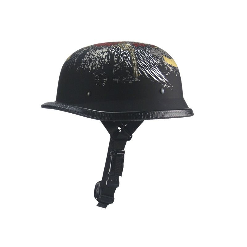 Zhuanya Black Crow Skull Soldier Halled Helm Véier Saisone Elektroauto Trend Hallefdeckung Läffel_voghion.com