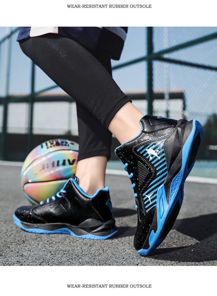 Men's plus size venom basketball sneakers, combat boots, high-top shoes, sports casual shoes for boys and young people_voghion.com