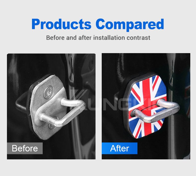 ABS Autotürschloss Schutzschnalle Abdeckung für Mini Cooper R55 R56 R57 R58 R59 Fließheck Fall Styg Zubehör Anti Rost_voghion.com