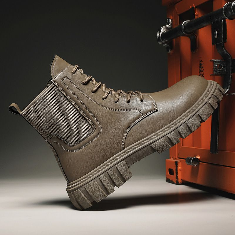 Nei High Top Martin Stiwwelen, fashionable trendy Schong, Outdoor Aarbechtskleedung, villsäiteg Häre Schong_voghion.com