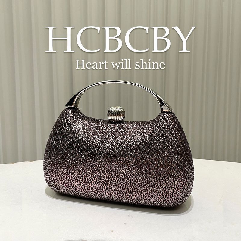 Women's Personalized Glitter PU Fabric Evening Bag Fashionable And Elegant Clutch Bag_voghion.com