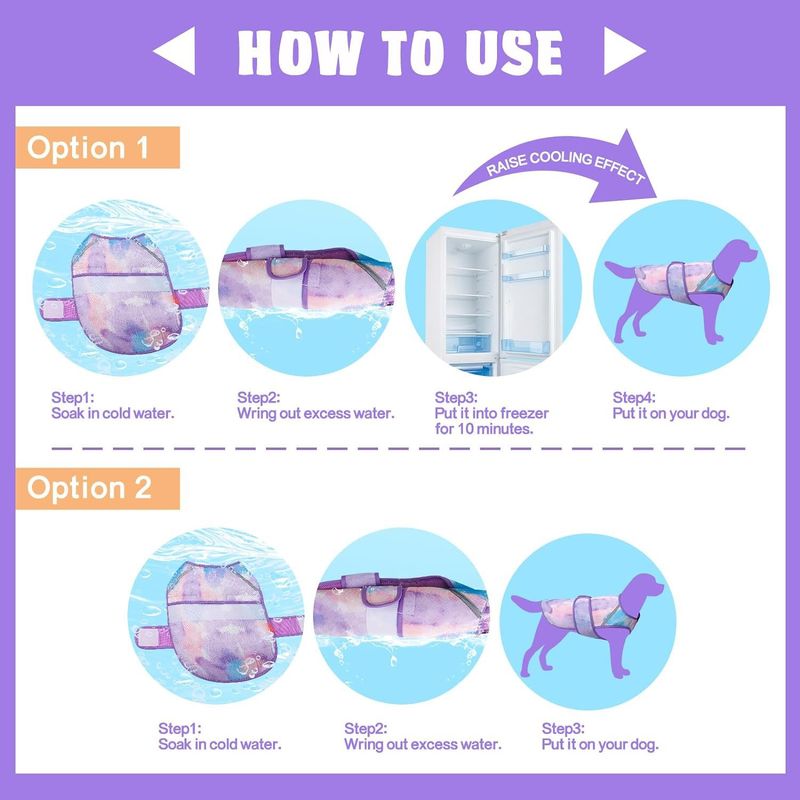 Summer Outdoor Sun Protection Pet Dog Cooling Vest Breathable Multi-Color Options_voghion.com