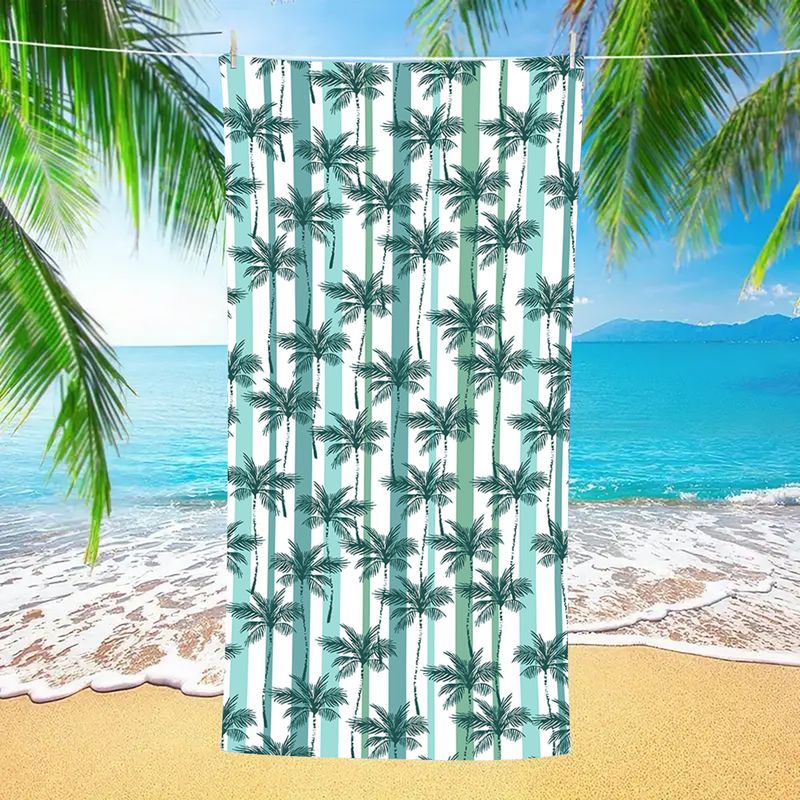 Asciugamano da spiaggia in microfibra con protezione solare UPF50+, asciugatura rapida, sportivo_voghion.com
