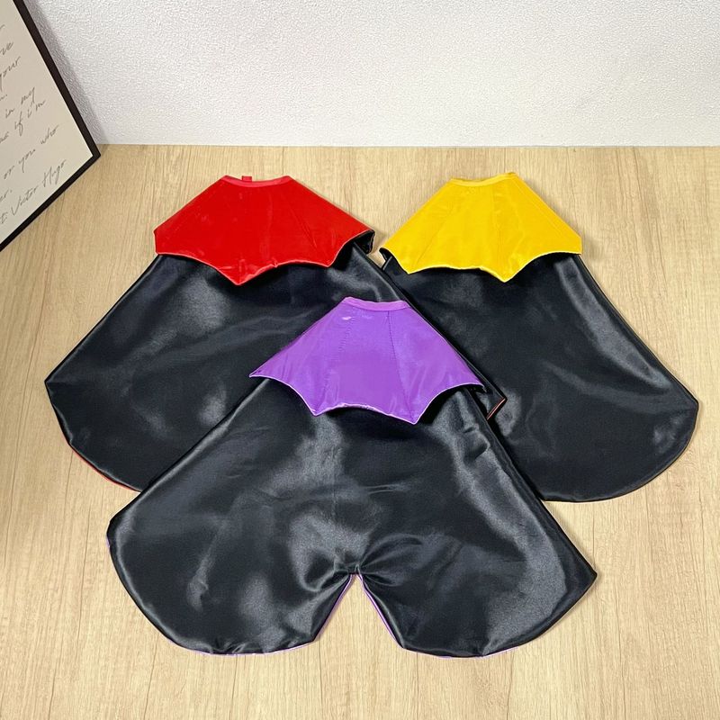 Capa ajustable sin restricciones para disfrazarse de Halloween para gatos y perros pequeños_voghion.com
