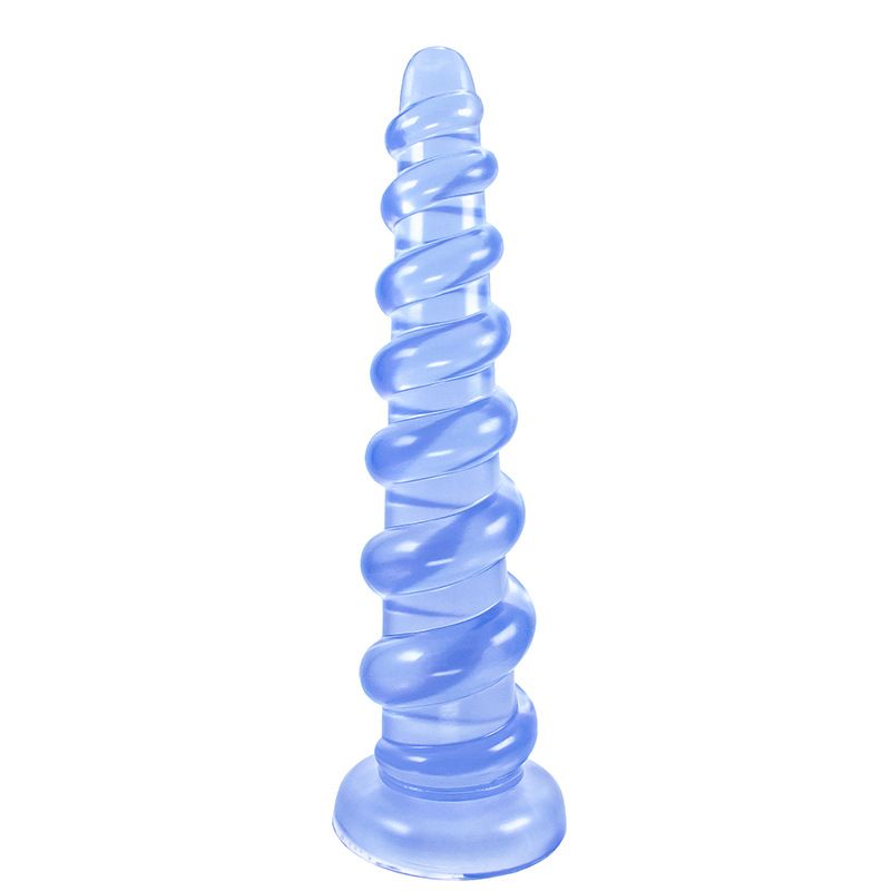 Spirál anális dugó tágító 3,6-6,5 cm-es pálcika alakú nyílással, krizantém G-pont masszírozó csíkkal, anális ostorral_voghion.com