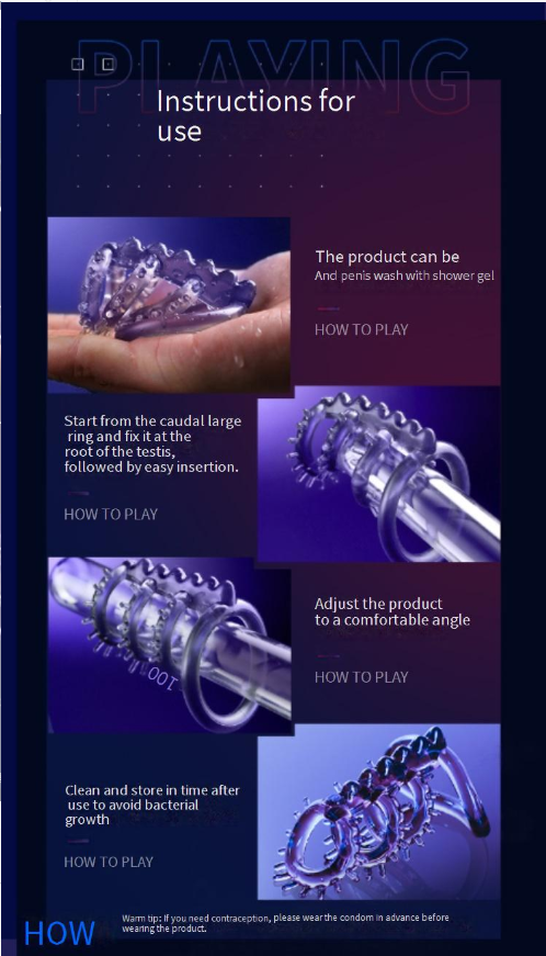Sex Products Thorn Wheel Into The Body Lock Sperm Condom Ring Fun Couple Sm Small Props Toys Adult Supplies Supplies_voghion.com