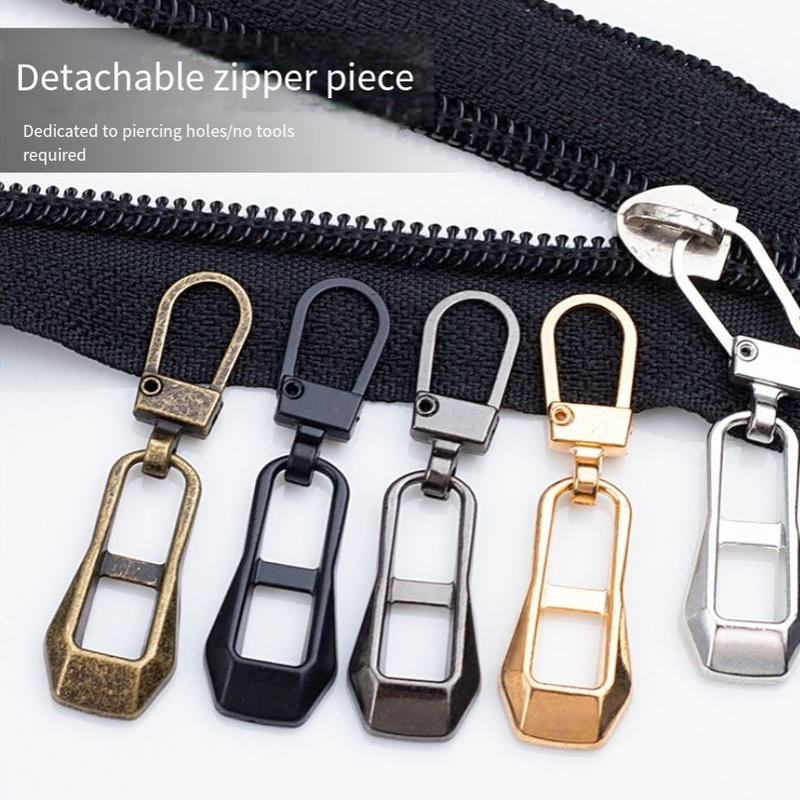 Acessórios destacáveis para roupas escolares com zíper universal bolsa de reposição artefato de reparo peça de puxar cabeça_voghion.com