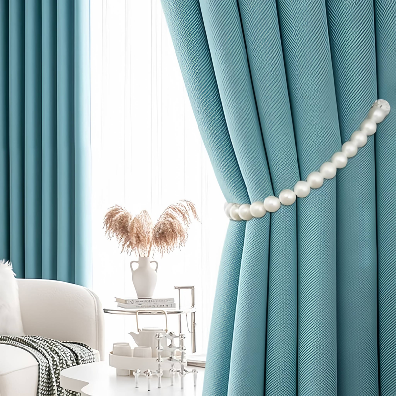 2 stuks (1 paar) magnetische gordijnstrikken - elegant parelontwerp, multifunctionele gordijnstrikken voor stijlvolle kamerdecoratie, gereedschaps- en boorvrij_voghion.com