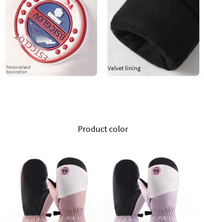Damen-Skihandschuhe, wasserdicht, winddicht, Thermo-Touchscreen, Outdoor-Sport-Reithandschuhe mit Fleecefutter_voghion.com
