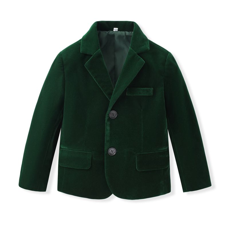 Roupa infantil meninos cavalheiro terno crianças cor sólida colete de três peças terno de bebê vestido de banquete_voghion.com