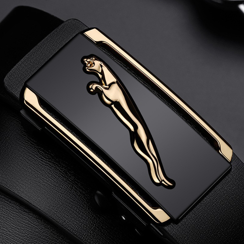 2023 New Hot Selling Belt for Men's Upgraded Automatic Buckle Two Layer Cowhide Belt, Trendy and Versatile Classic Pant Belt for Men_voghion.com