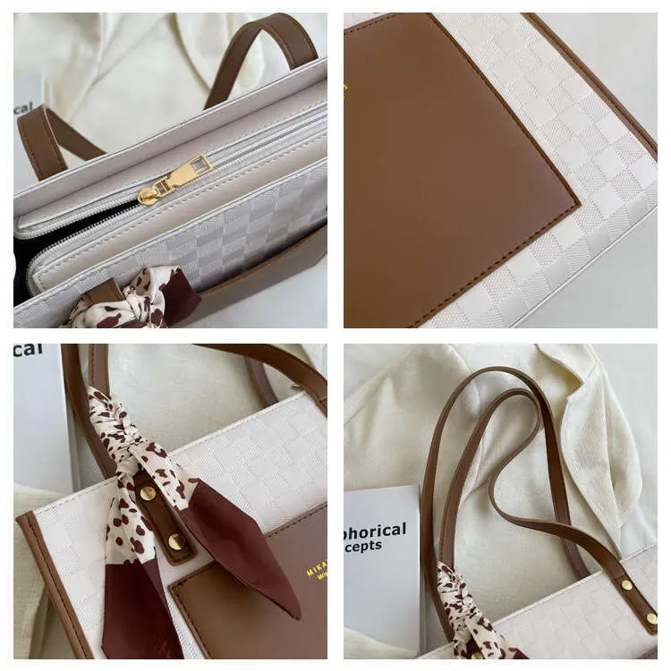 Borsa a tracolla testurizzata, alla moda, da donna, grande capacità, per ufficio e pendolari_voghion.com