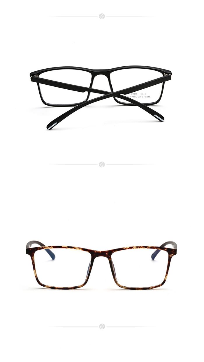 New Arrivals 0 -0.5 -0.75 -1.0 To -6.0 Minus Degree TR90 Square Prescription Eyeglasses Women Men Ultralight Business Computer_voghion.com