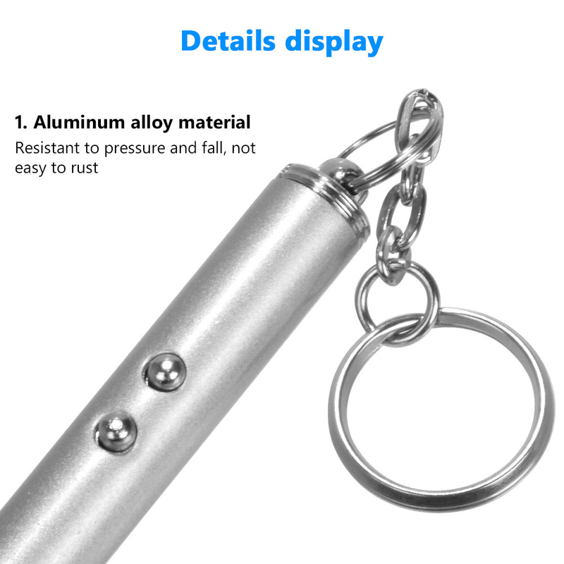5Pcs 1mW Mini LED Red Pointer Light And White Flashlight Beam Light Pointer Pen For Multi Work Teaching Training Tool NO Battery_voghion.com