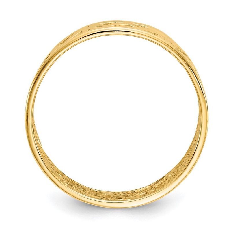 14k Polished Celtic Knot Band_voghion.com