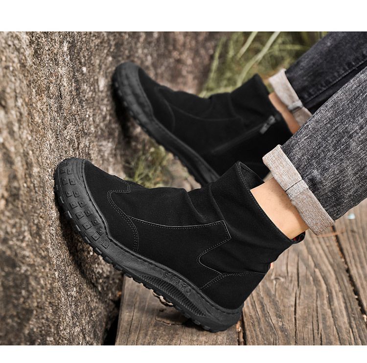 Höga Martin-stövlar för höstens nya arbetskläder, trendiga och mångsidiga halkfria, slitstarka och avslappnade arbetsskyddsskor_voghion.com