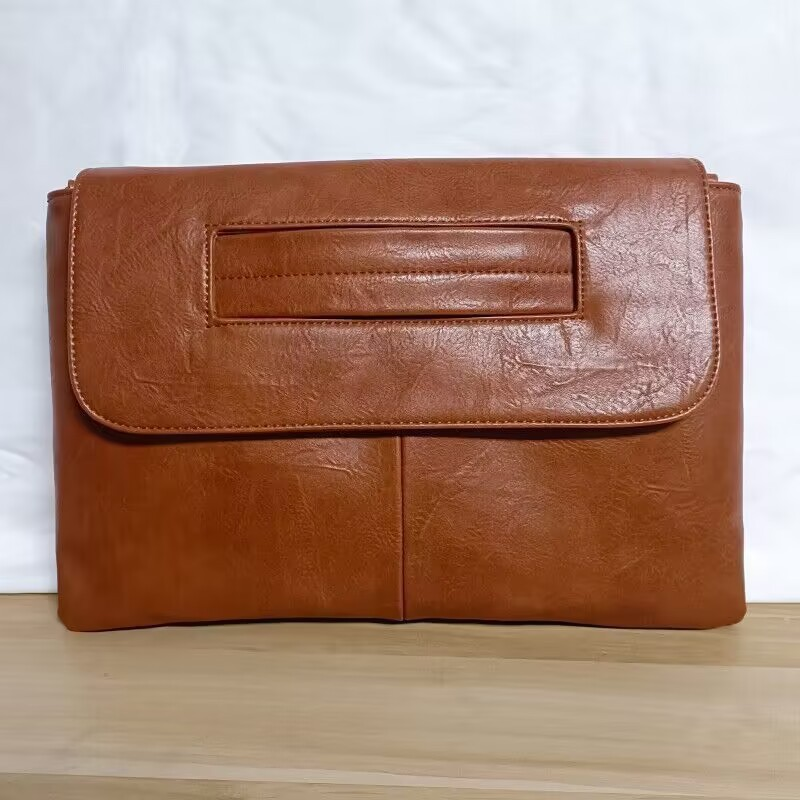 Minimalistische modieuze tas voor dames, 2024 nieuwe PU draagtas met hoes, grote capaciteit_voghion.com
