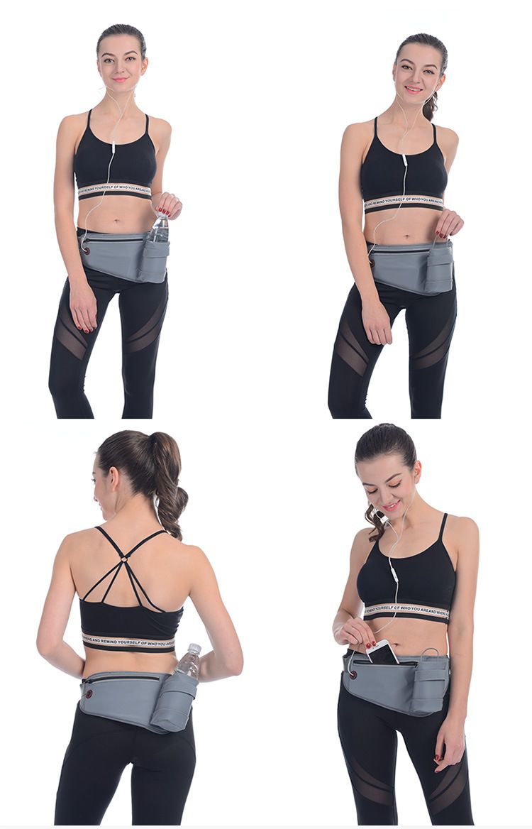 Large-capacity Waist Bag, Water Bottle Holder Running Waist Bag, Adjustable Water Bottle Waist Bag, Fitness Training ,Jogging,Hiking Waist Bag_voghion.com