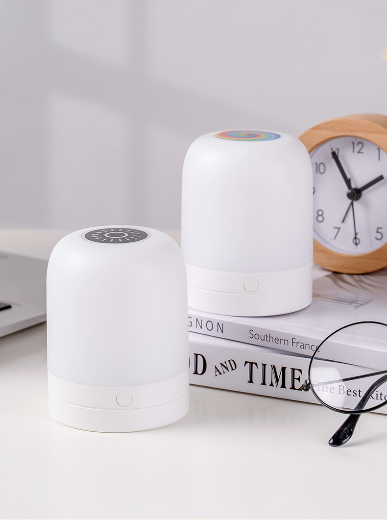 Luz nocturna nueva directa de fábrica, lámpara de noche con carga USB, luz de noche para dormitorio, luz de noche táctil con control remoto_voghion.com