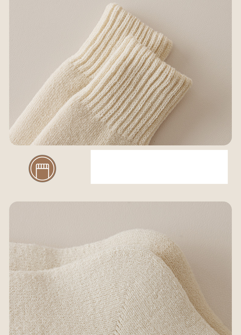 Calzini con spalle in cashmere da donna, autunnali e invernali, foderati in pile, spessi e caldi, calze a mezzo tubo, calze di lana da donna, calzini da notte_voghion.com