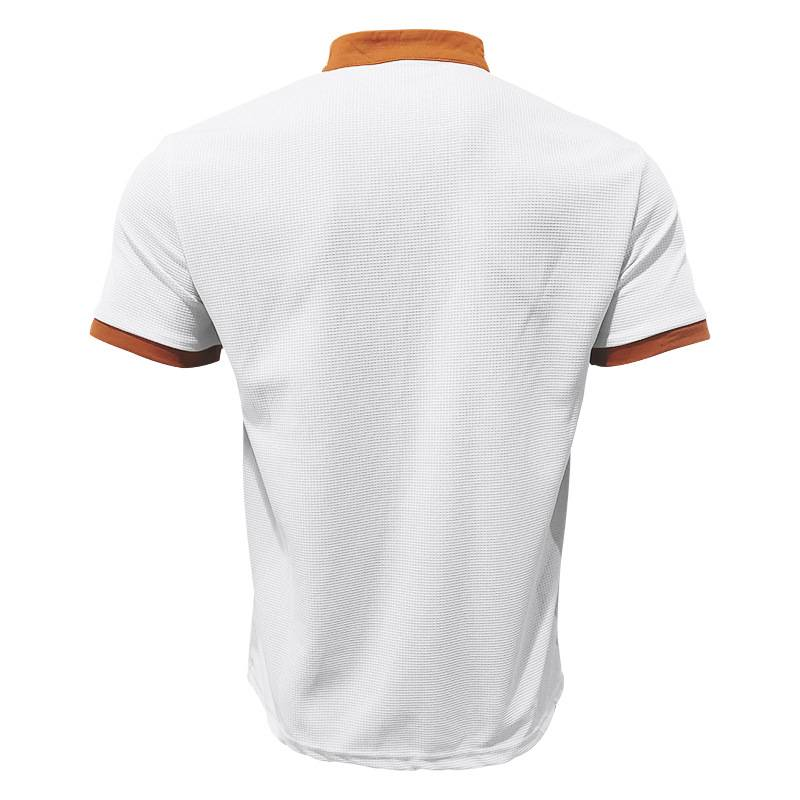 Waffle Herren Sommer Casual Tethered Henry Kurzarm Shorts Anzug_voghion.com