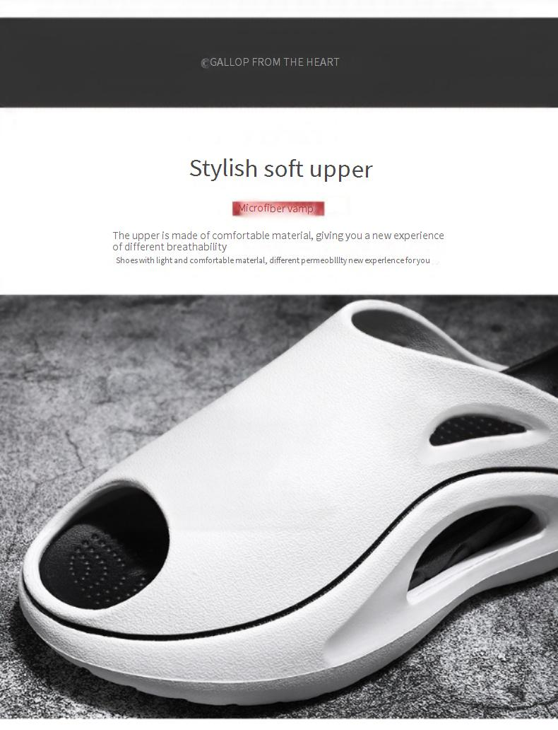Couples Platform Sandals - Ultra Soft Memory Foam Slippers With Anti-Slip Sole Lightweight & Durable Beach Slides For Men & Women_voghion.com