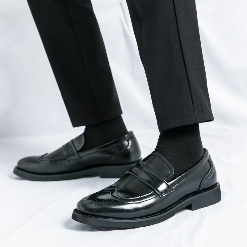 Pointed Casual Moccasins For Men Fringed Slip-on Men's Shoes Beef Soles Bean Boat Shoes Fashion Hair Stylist Fashion Shoes_voghion.com
