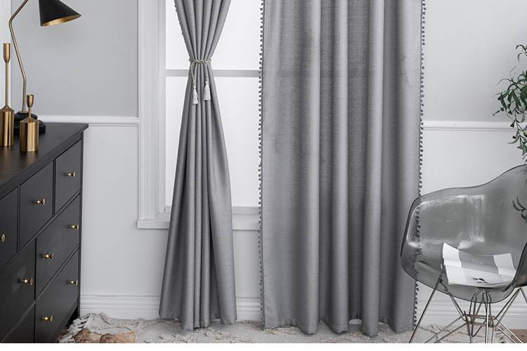 Cortinas de encaje de mezcla de lino: visillos bordados transparentes para sala de estar y dormitorio (estilo americano, filtran la luz, elegante jacquard)_voghion.com