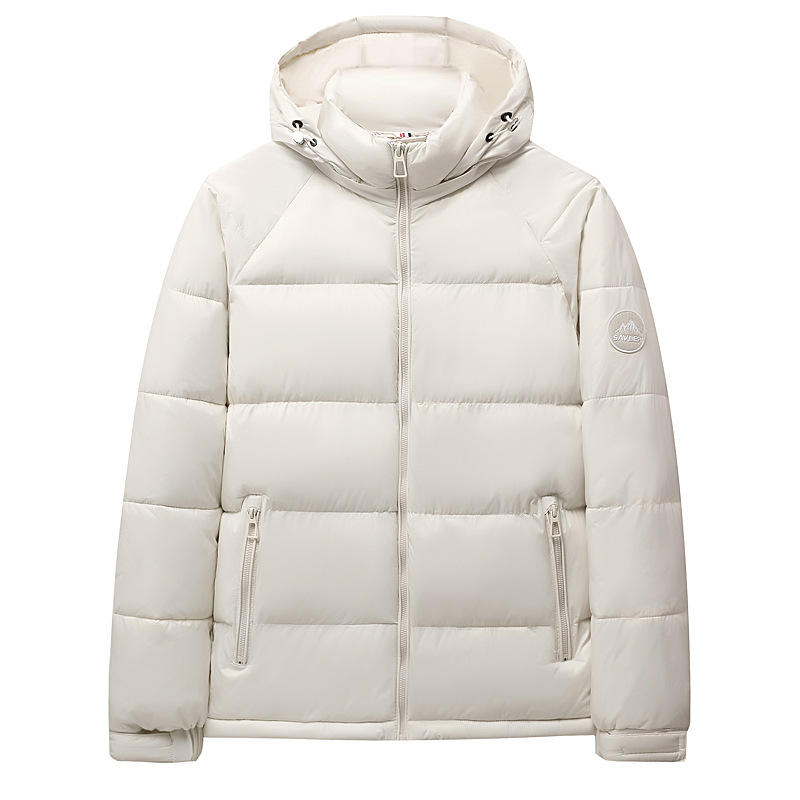 Unisex Lightweight Winter Hooded Jacket – Warm Cotton Puffer Coat For Men & Women (Black, Blue, White, Sizes L-4XL, Machine Washable, Loose Fit)_voghion.com