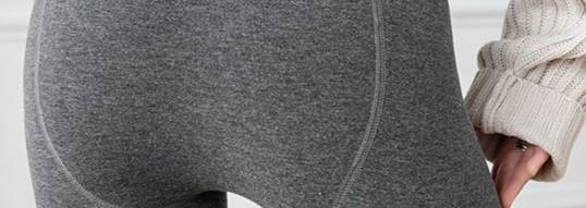 Pantalon de yoga taille haute doublé polaire pour femme – Legging d'hiver thermique gainant (noir/gris foncé/gris clair, épaisseur 230 g, S-XL)_voghion.com