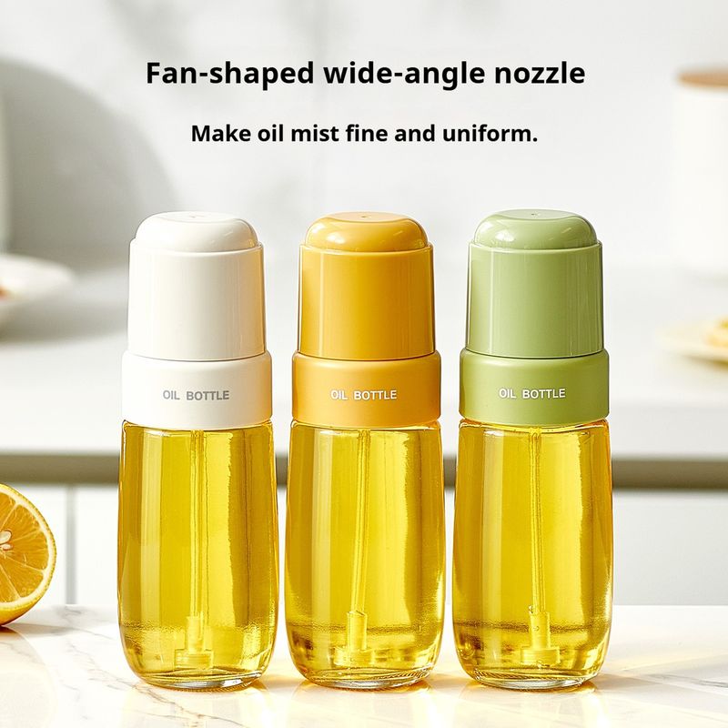 Glass Oil Spray Bottle For Cooking, 200ml Kitchen Oil Mister With Fine Mist Sprayer, Non-Stick Oil Dispenser For Baking, Grilling, Salad_voghion.com