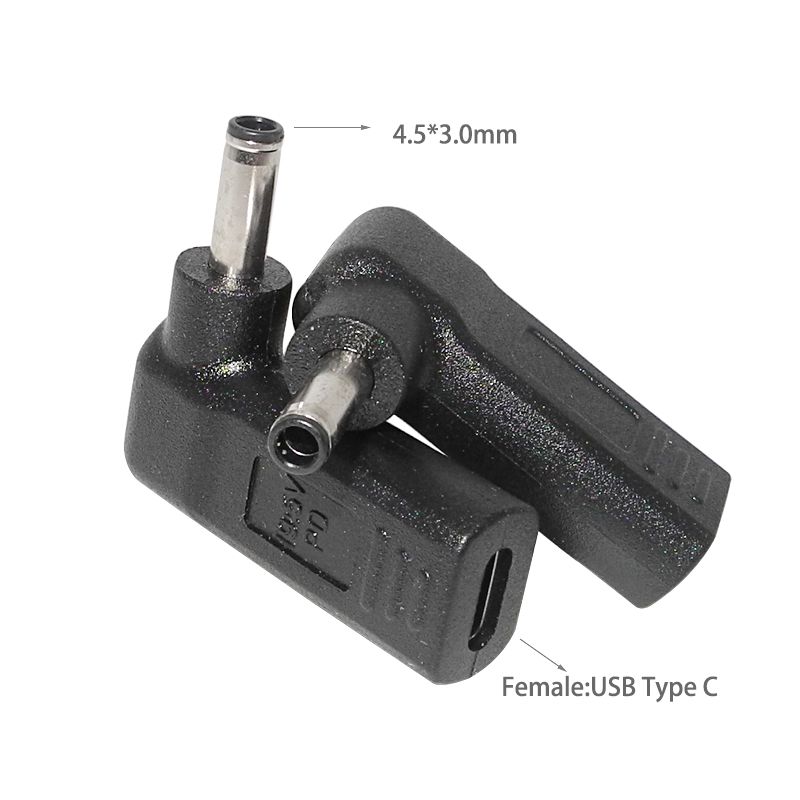 Laptop Power Adapter Connector DC Plug USB Type C Female To Universal Male Jack Converter For HP Dell Asus Acer Lenovo_voghion.com
