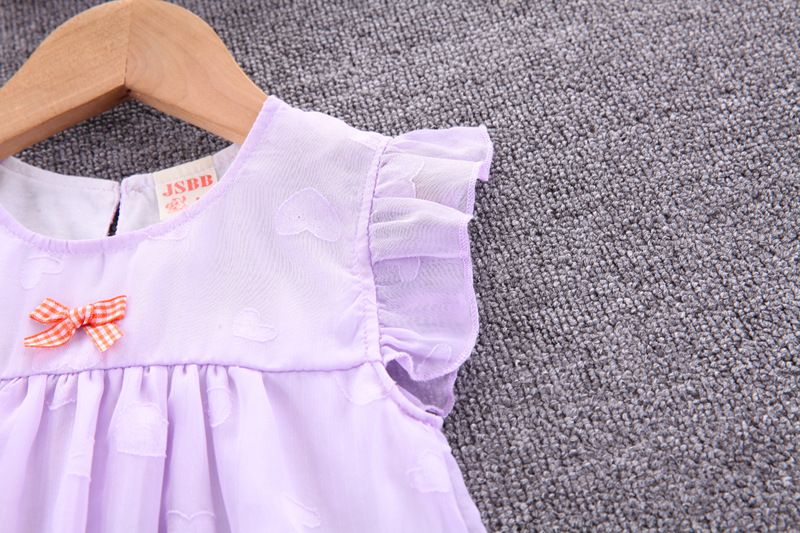 Mädchen-Outfit, stilvoll, Sommer kurzärmliges Mesh-Herz-Zweiteiler-Kinderkleidung, Baby-Mädchen-Set, modisch_voghion.com