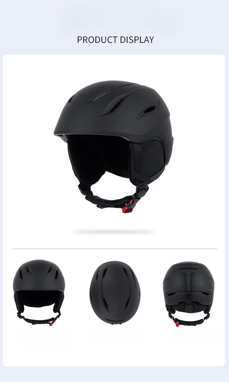 Single and double board professional outdoor skiing helmet equipment, warm, breathable, anti-collision and safe skiing helmet_voghion.com