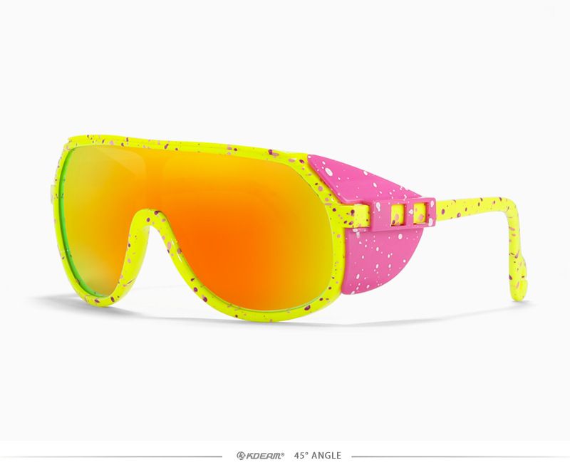 Neue, unmarkierte TR90-polarisierte Sonnenbrille, seitlich winddichte Schutzbrille, einteilige Sport-Sonnenbrille KD190_voghion.com