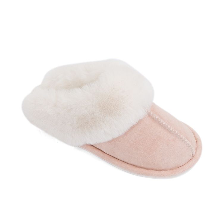 Cotton Autumn Winter Memory Foam Suede Fleece Warm Indoor Home Slippers For Men And Women_voghion.com