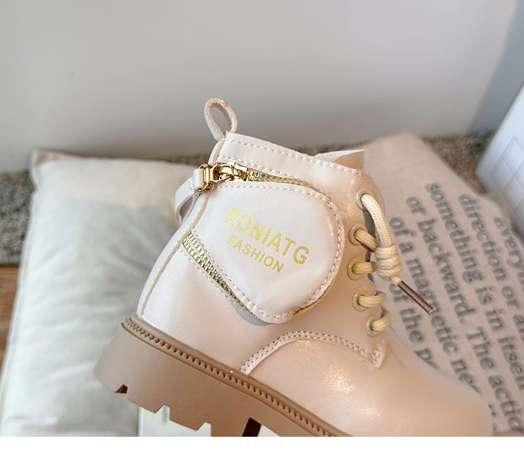 Bambini Pelle Ragazze Moda Autunno Inverno Nuovo Casual Comodo Corto Caldo Bambini Versatile Antiscivolo Stivali di Cotone_voghion.com