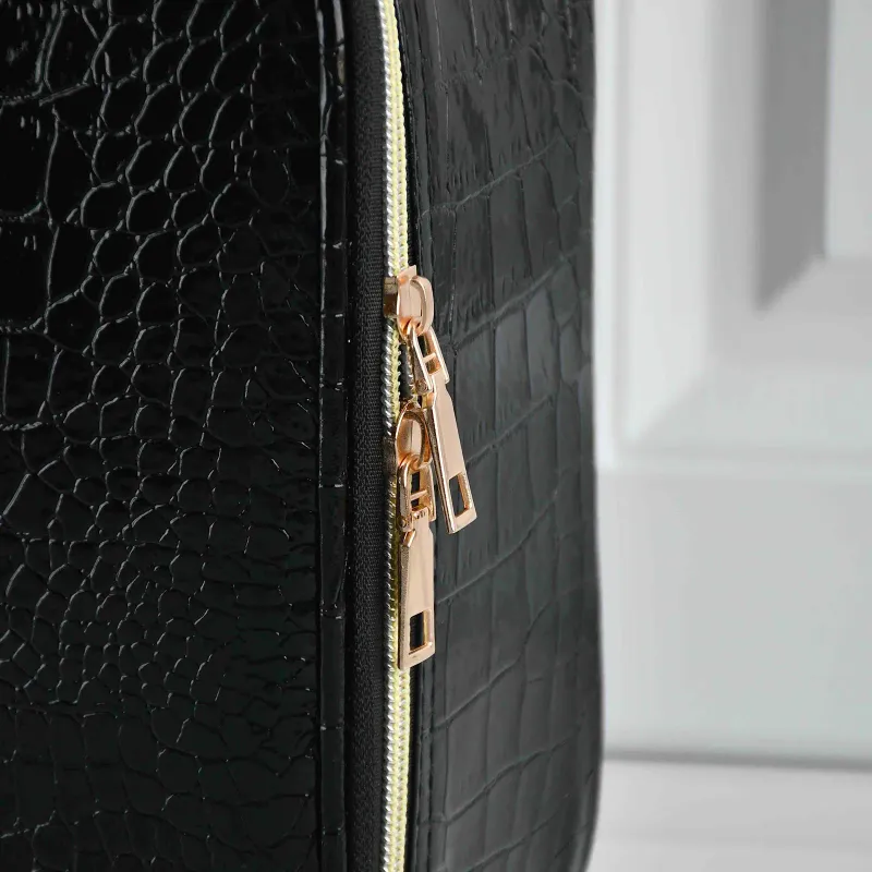 PU-Ledertasche, geeignet für Damen, multifunktionale, tragbare Reise-Aufbewahrungstasche für Make-up, 241007_voghion.com