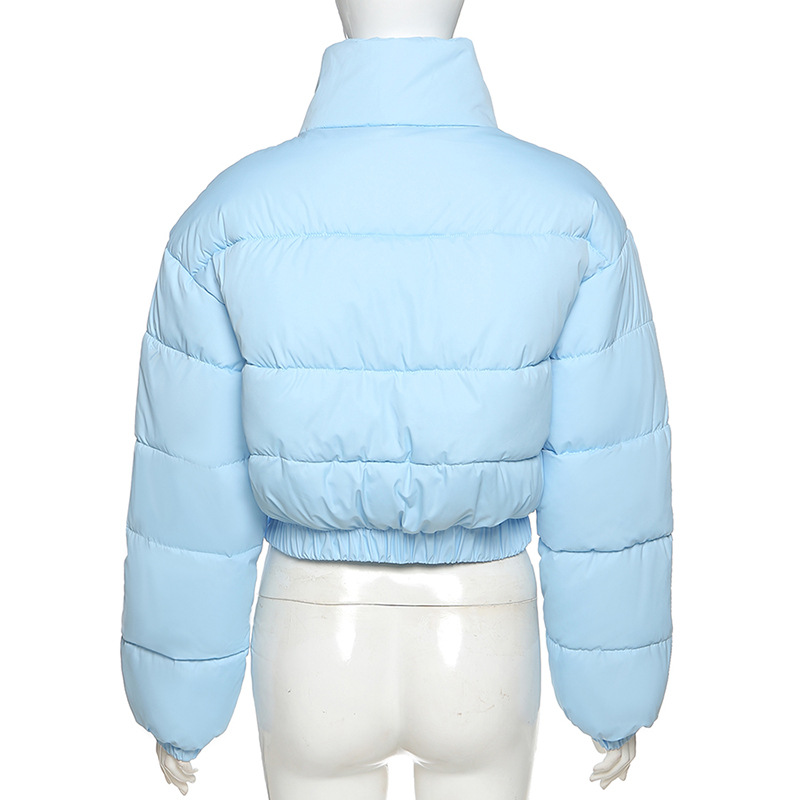 Mode herfst winter donsjas pufferjack en jassen dames kerst bubble cropped bovenkleding warme kleding_voghion.com