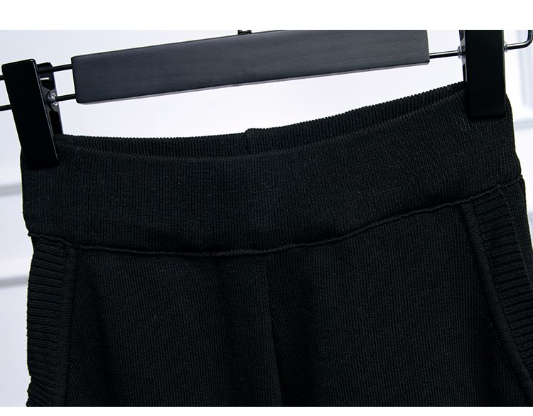 Vêtements pour femmes, pull à manches longues et perles à paillettes, pantalon décontracté, costume deux pièces_voghion.com