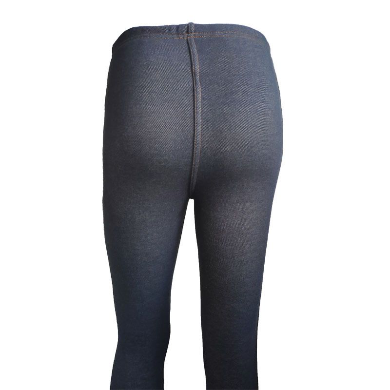 Damen-Leggings aus Samt und dickem Denimimitat, dünne, dicke Thermohose, Bleistifthose_voghion.com