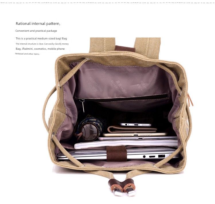 Zaino da viaggio in tela da uomo, casual, minimalista, portatile, per esterni_voghion.com