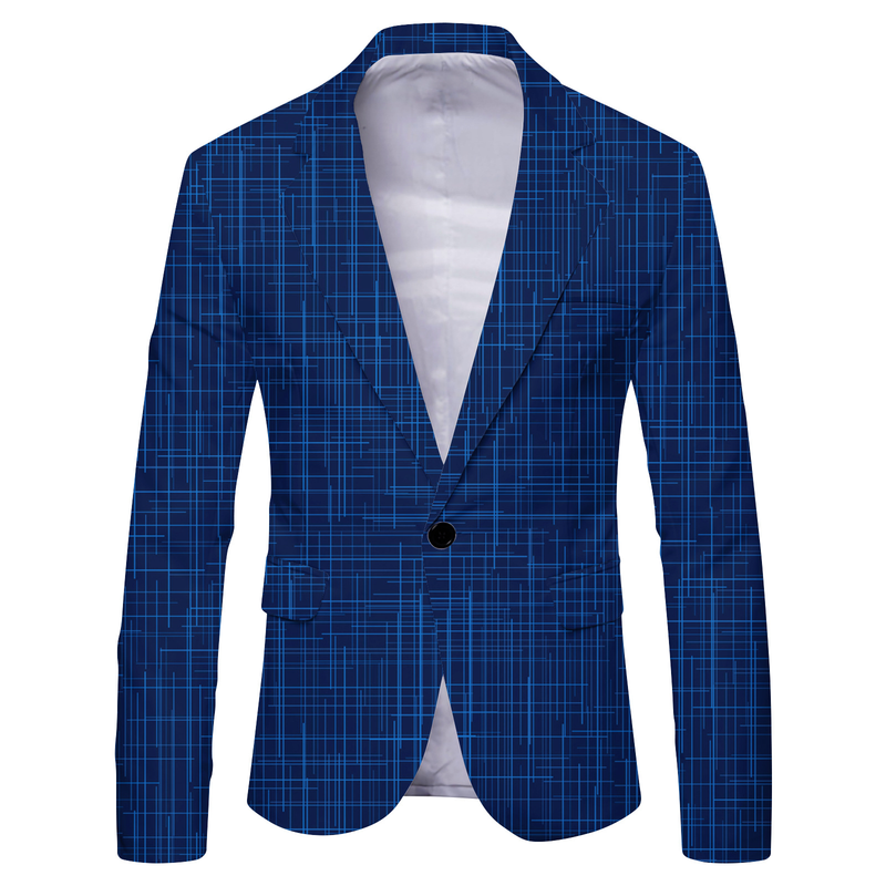 Palton casual pentru navetiști, de primăvară 2024, model nou, costum britanic de mărime mare pentru bărbați_voghion.com