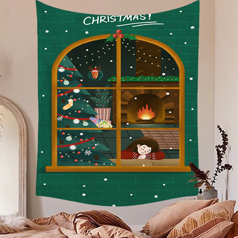 Background wall cloth hanging cloth, oversized bedside cloth hanging cloth, ins style background wall cloth, wall_voghion.com